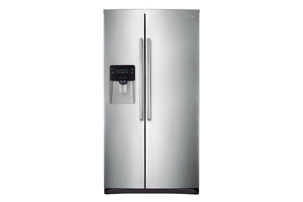 Samsung - Refrigerador Side By Side 25 Pies Cúbicos Fábrica de Hielo Automática con Power Cool RS25H5005SL/EM