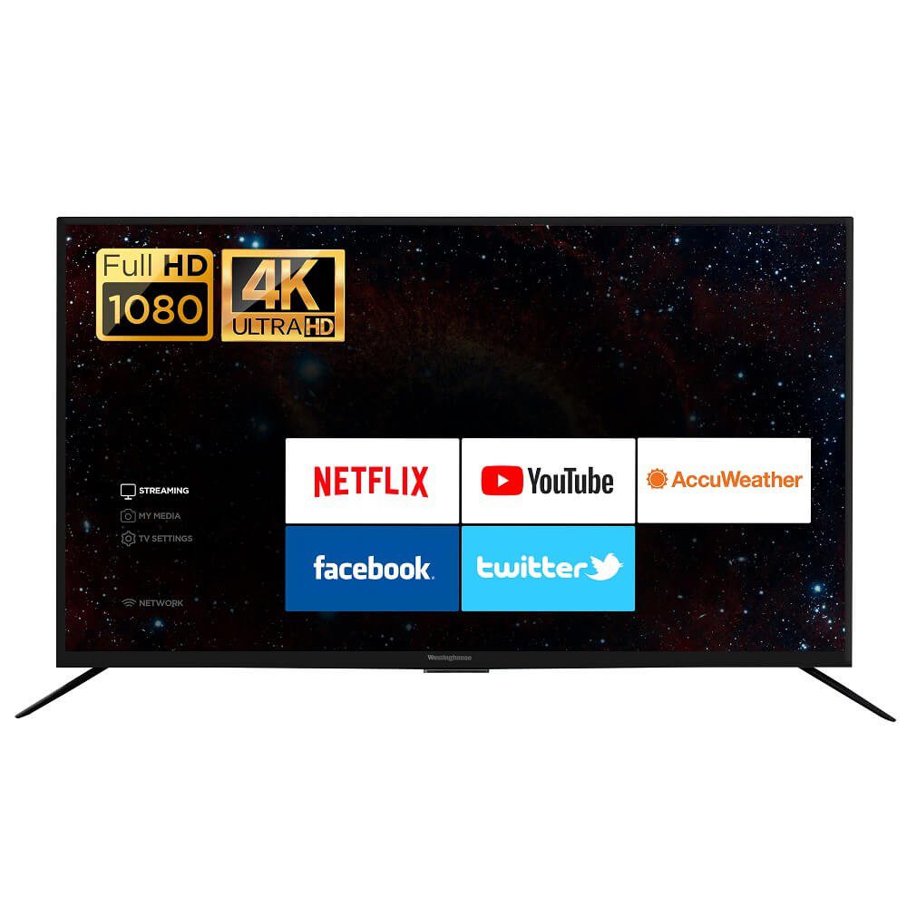 ¡Nuevo! Westinghouse - Pantalla 43" Smart Tv Resolución 3840 x 2160 WE43UM4019 -  Negro WE43UM4019