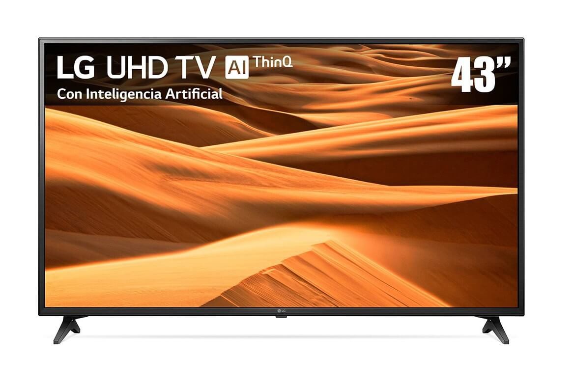 ¡Nuevo! LG - Pantalla de 43" - UHD TV - AI ThinQ 4K - Smart TV - 43UM7100PUA - Negro 43UM7100PUA