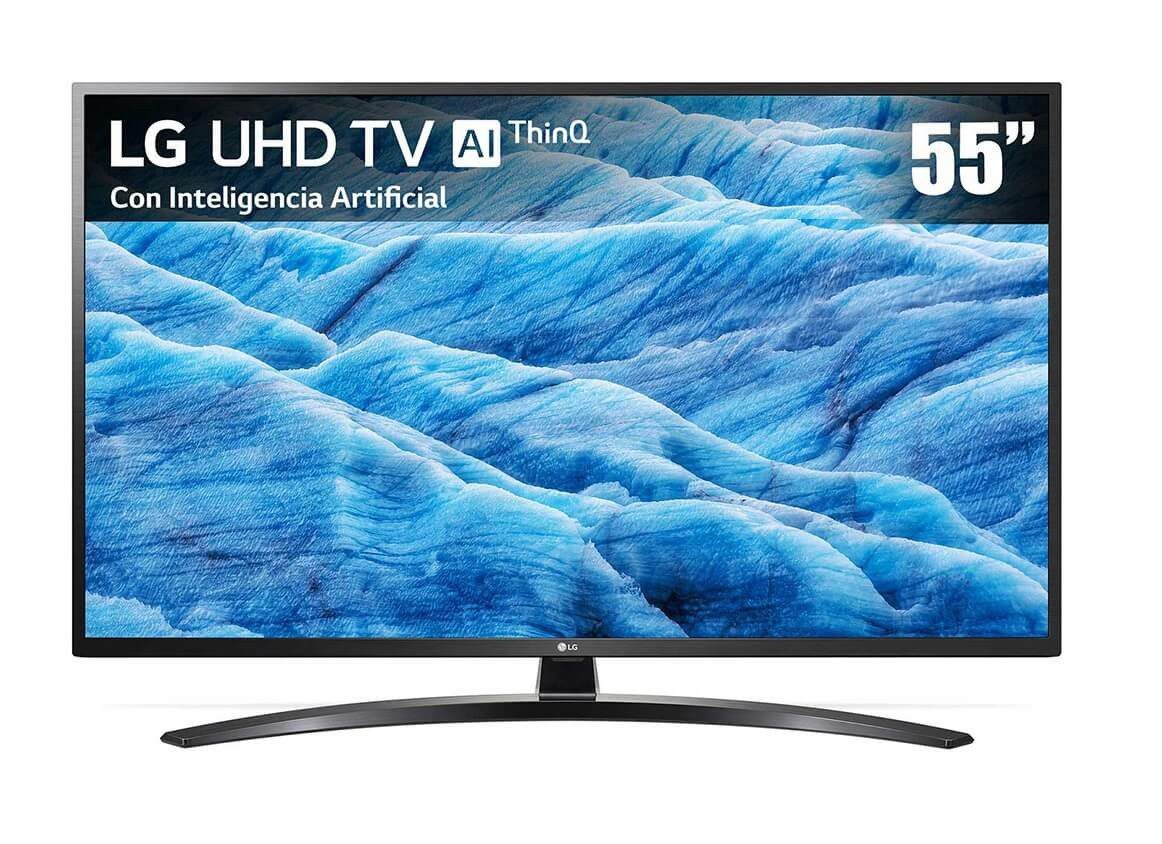 ¡Nuevo! LG - Pantalla 55" - UHD TV AI ThinQ 4K - Smart TV  - 55UM7400PUA - Negro 55UM7400PUA