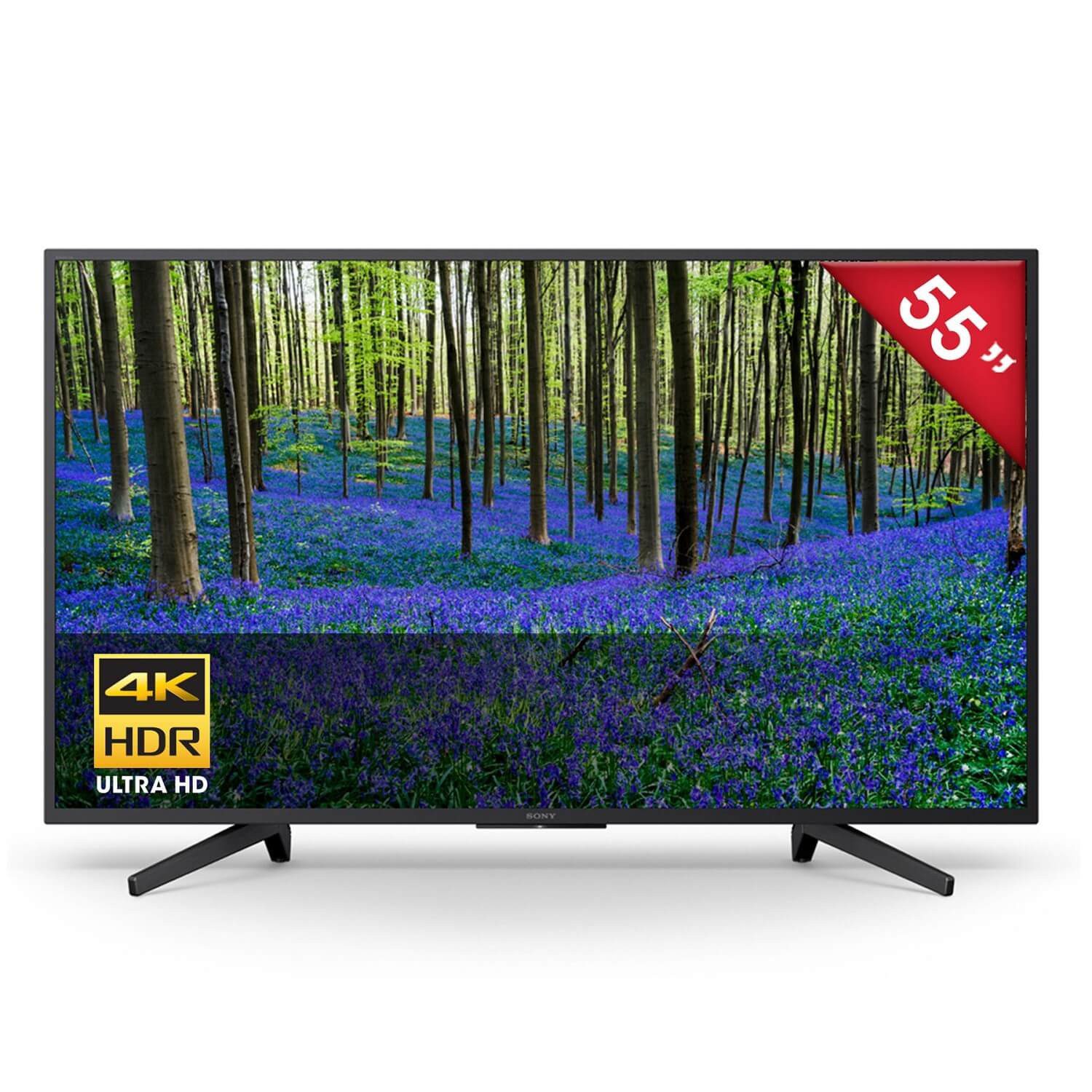 Sony - Pantalla de 55" 4K Ultra HD - Plana - HDR - Smart TV - KD-55X720F - Negro KD-55X720F