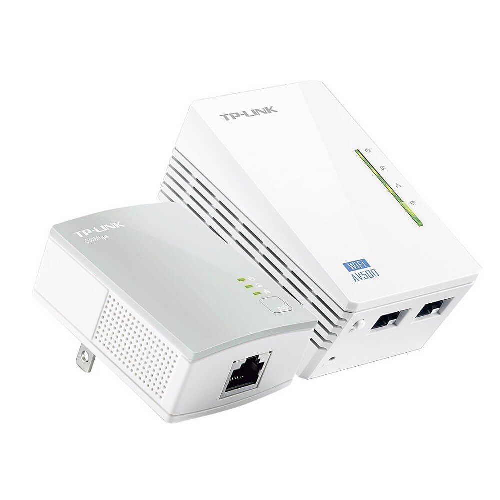 TP-Link - Powerline AV500 + Expansor de red - Blanco TL-WPA4220 Kit