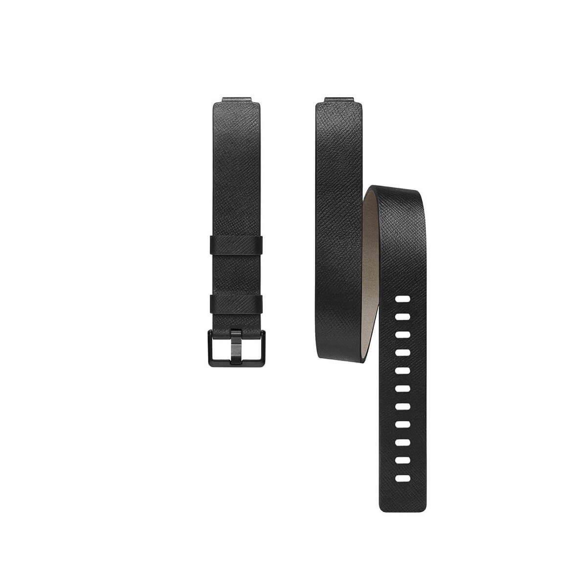 Fitbit – Correa de doble vuelta – Piel – Negro FB169LBBK