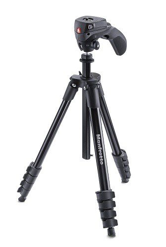 Manfrotto - Tripié Mkcompactac N-Bk - Negro MKCOMPACTACN-BK