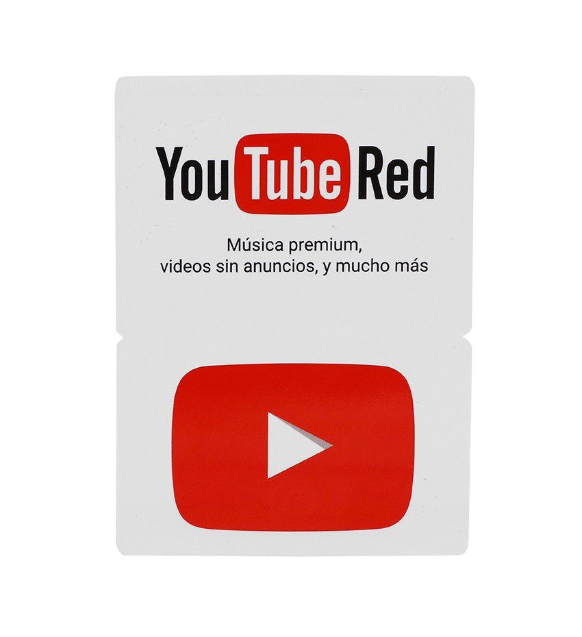 Tarjeta de Regalo - Youtube Red  - 600 MXN 799000000000