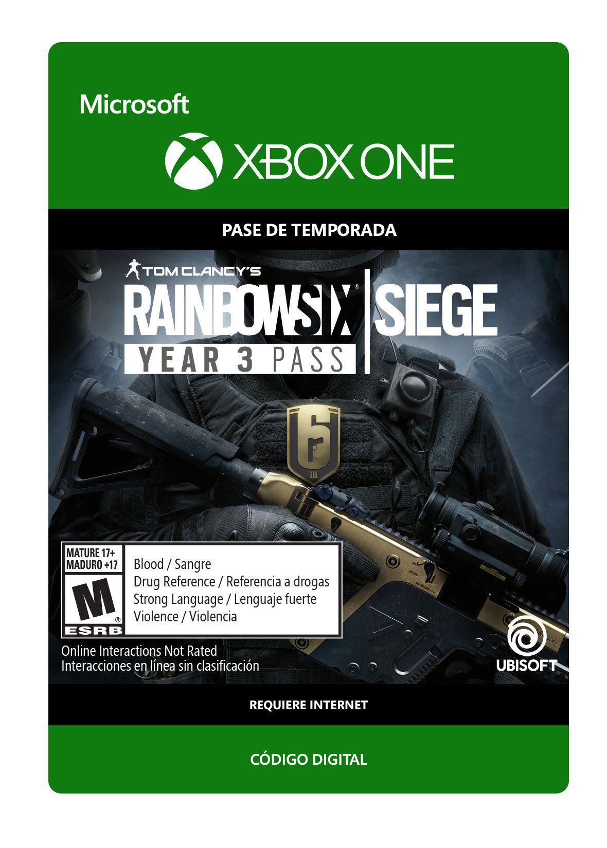 Xbox One - Rainbow Six: Siege Year 3 Pass - Dlc - Pases de Temporada SE008MSE96