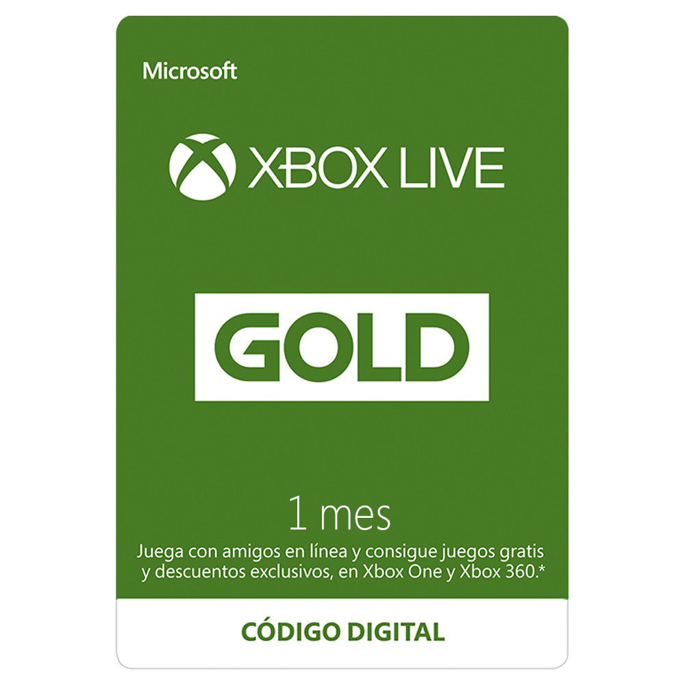 Xbox - Xbox Live 1 Meses Gold México Esd - Suscripciones SE004MSE18
