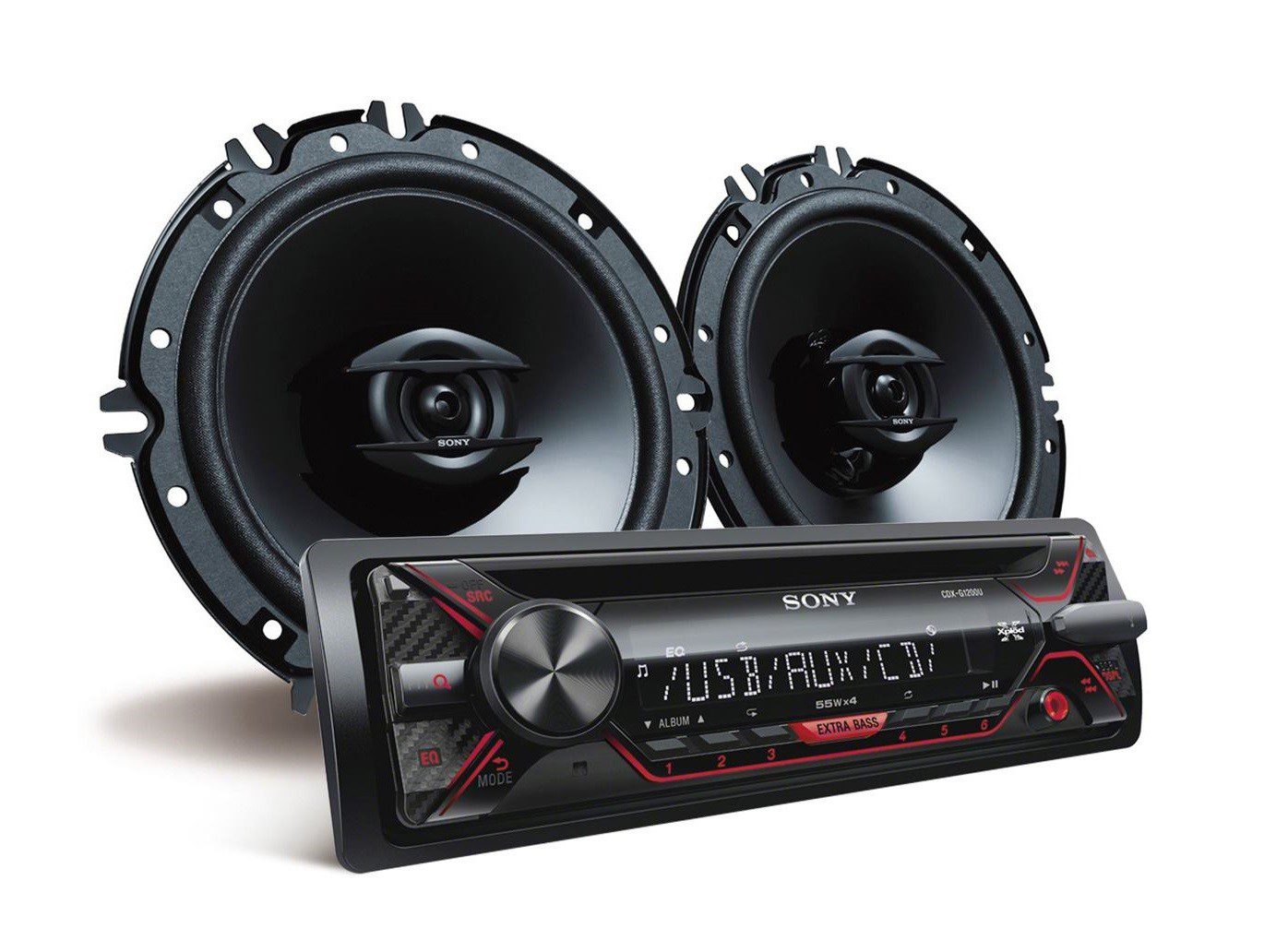 Sony - Autoestéreo con CD y USB CXSG1216U - Negro CXSG1216U