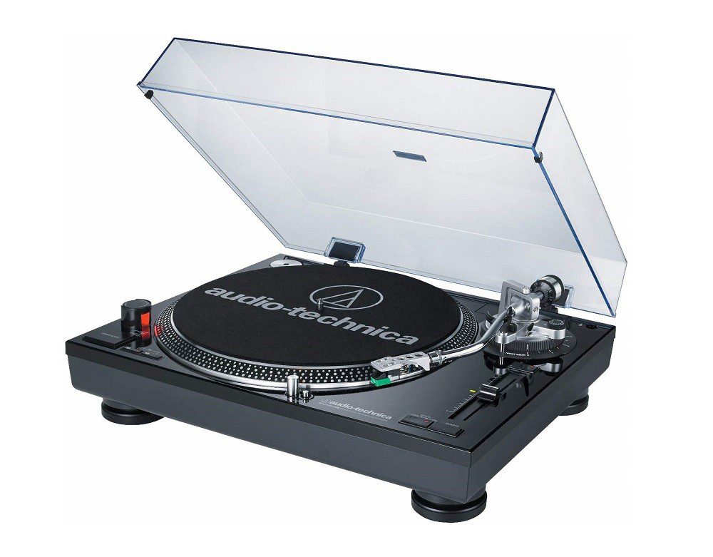 Audio - Technica -Tornamesa Manual DJ  AT-LP120BK USB - con tapa - Negro AT-LP120BK USB
