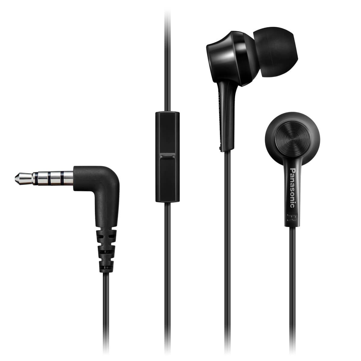 Panasonic - Audífonos alámbricos TCM115 - Negro RP-TCM115E-K