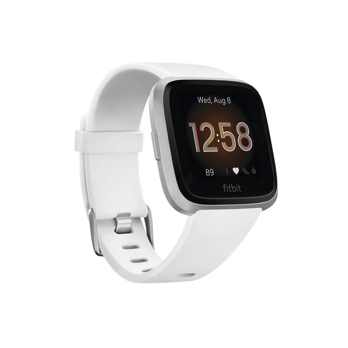 Fitbit – Smartwatch Versa LITE – Blanco/Plata FB415SRWT
