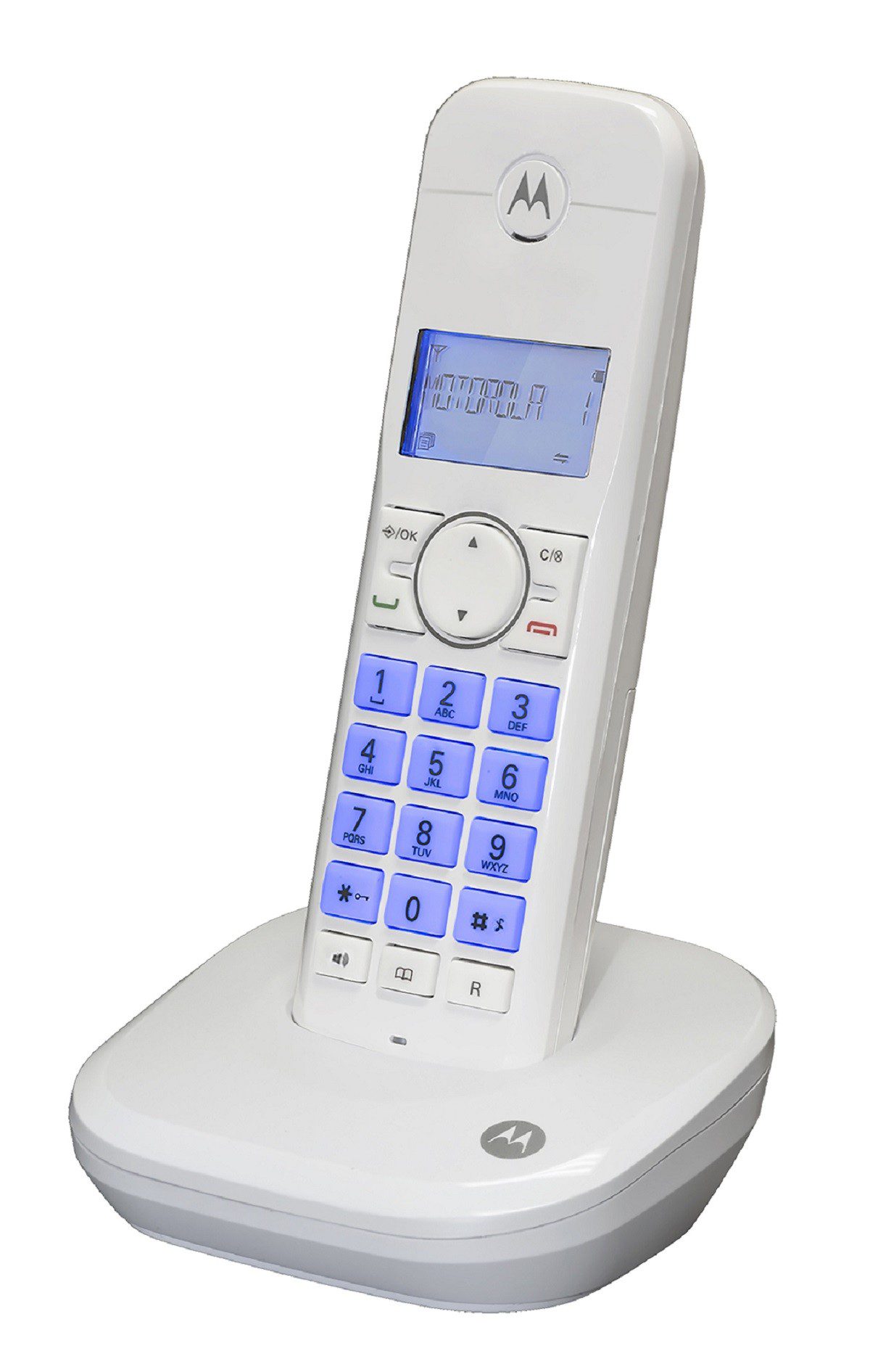 Motorola - Teléfono inalámbrico 550 - Blanco. MOTO550WID