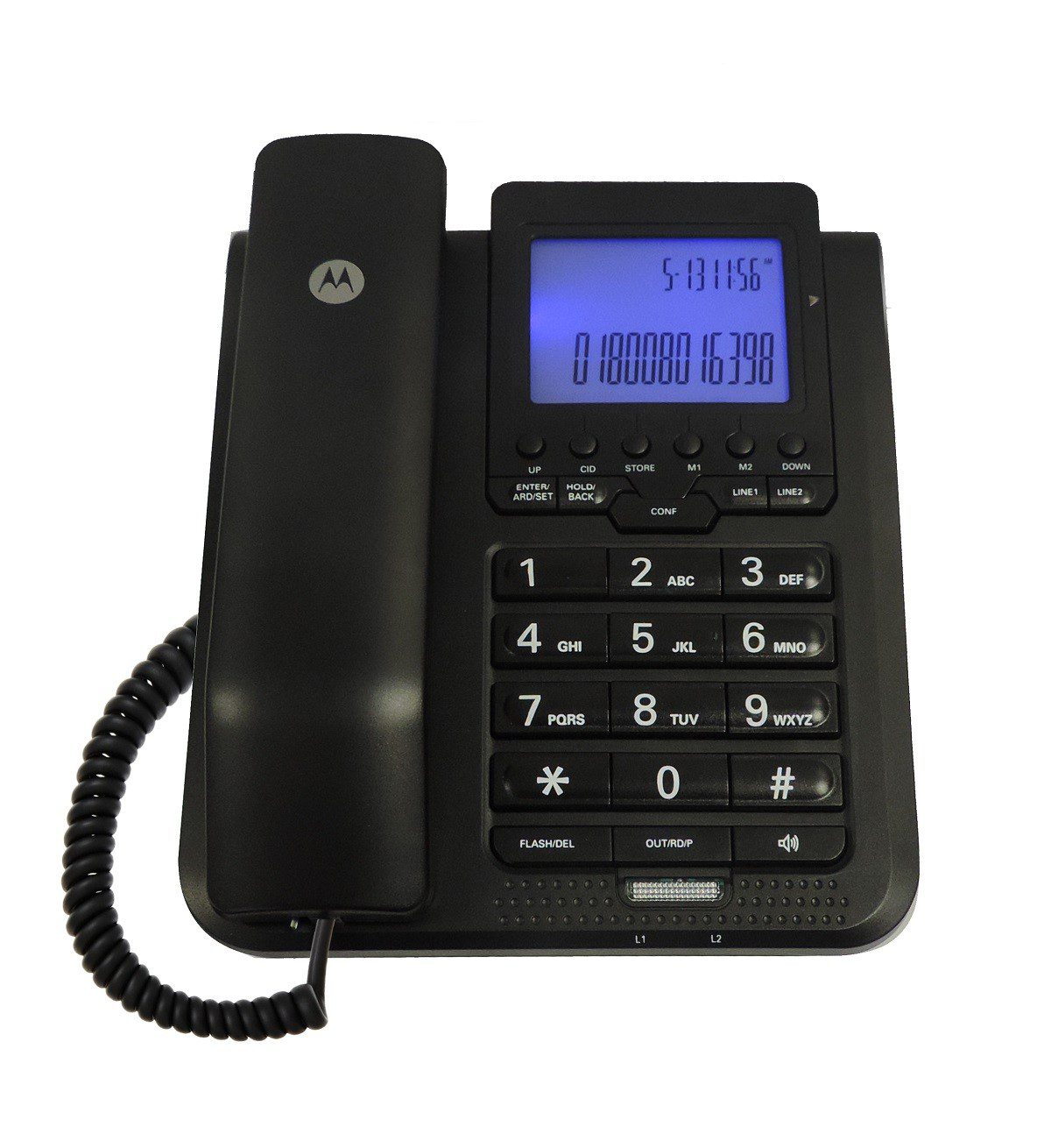 Motorola – Teléfono alámbrico Moto 2 LX Multiline - Negro MOTO2LX