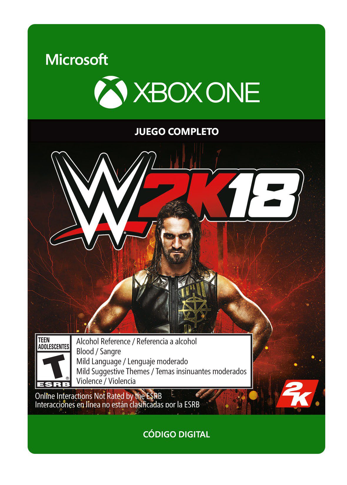 Xbox One - Wwe 2K18 - Juego Completo Descargable SE007MSE62