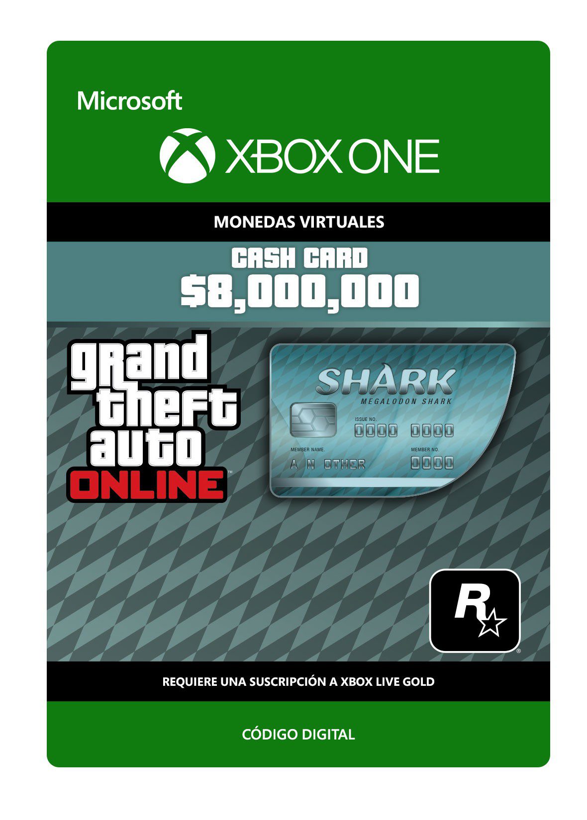 Xbox One - Grand Theft Auto V: - Creditos/Monedas para Juegos SE001MSE79