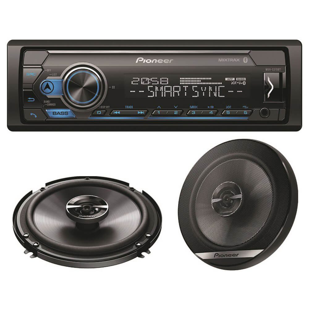 Pioneer - Autoestéreo MXT-S3162BT - Negro MXT-S3162BT