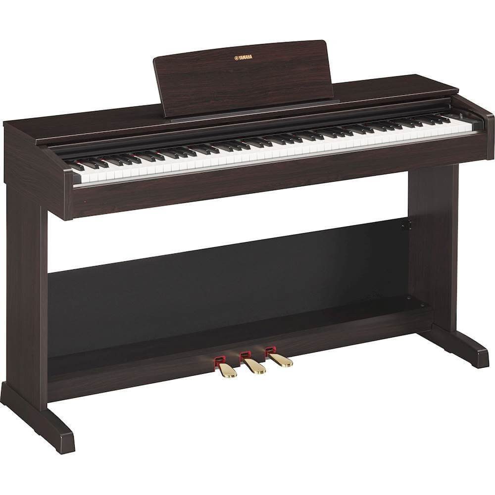 Yamaha - Piano ARIUS de tamaño completo con 88 teclas sensibles a la velocidad - Café YDP103B