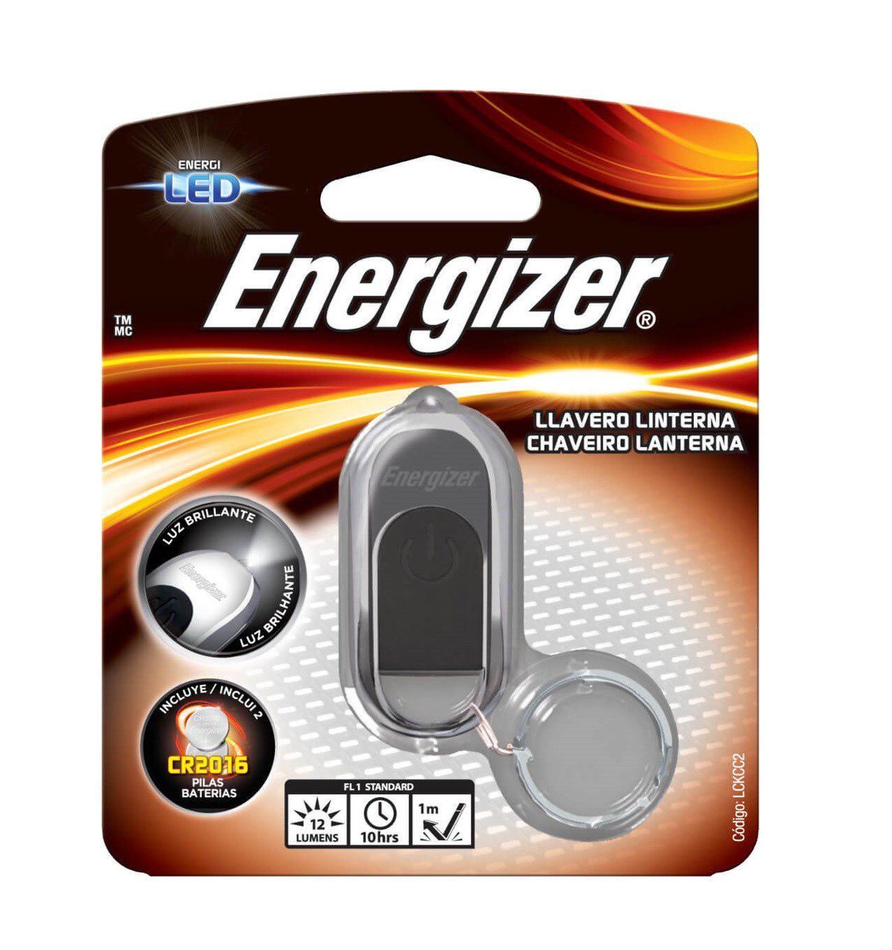 Energizer - Luz LED Keychain Light - Gris LED2BU