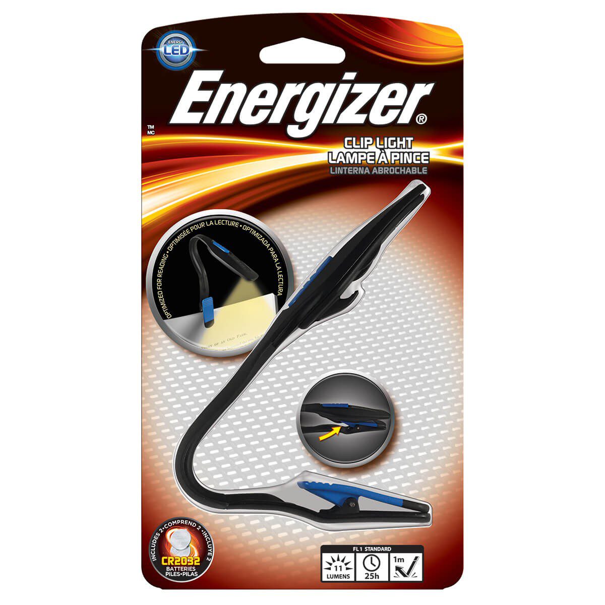 Energizer - Linterna Book Light - Azul/Negro BOOK LIGHT N2