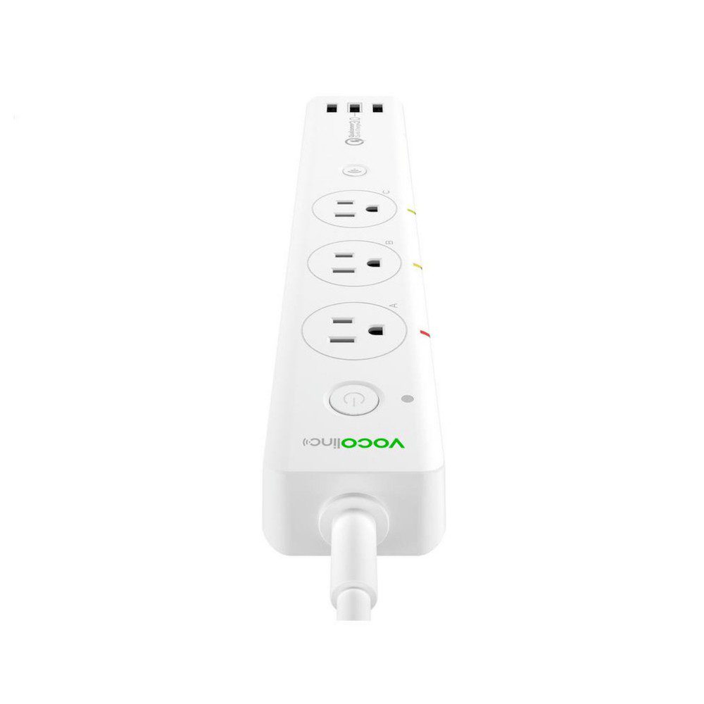 VOCOlinc - Smart Wifi Protector Sobretensiones De 3 Salidas y Puerto Usb -  Blanco PM2