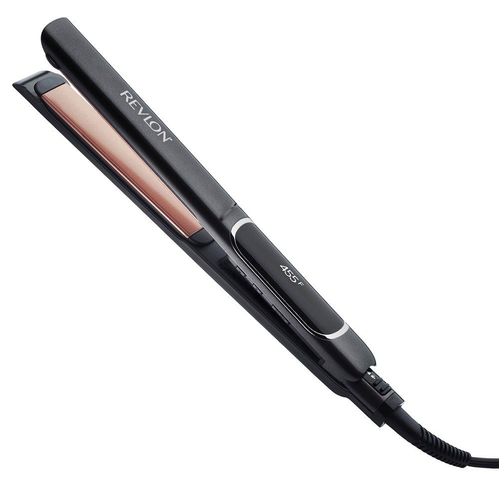 Revlon - Alaciadora Triple Recubrimiento Cerámica/Nanocobre 1" - Negro RVST2175LA1