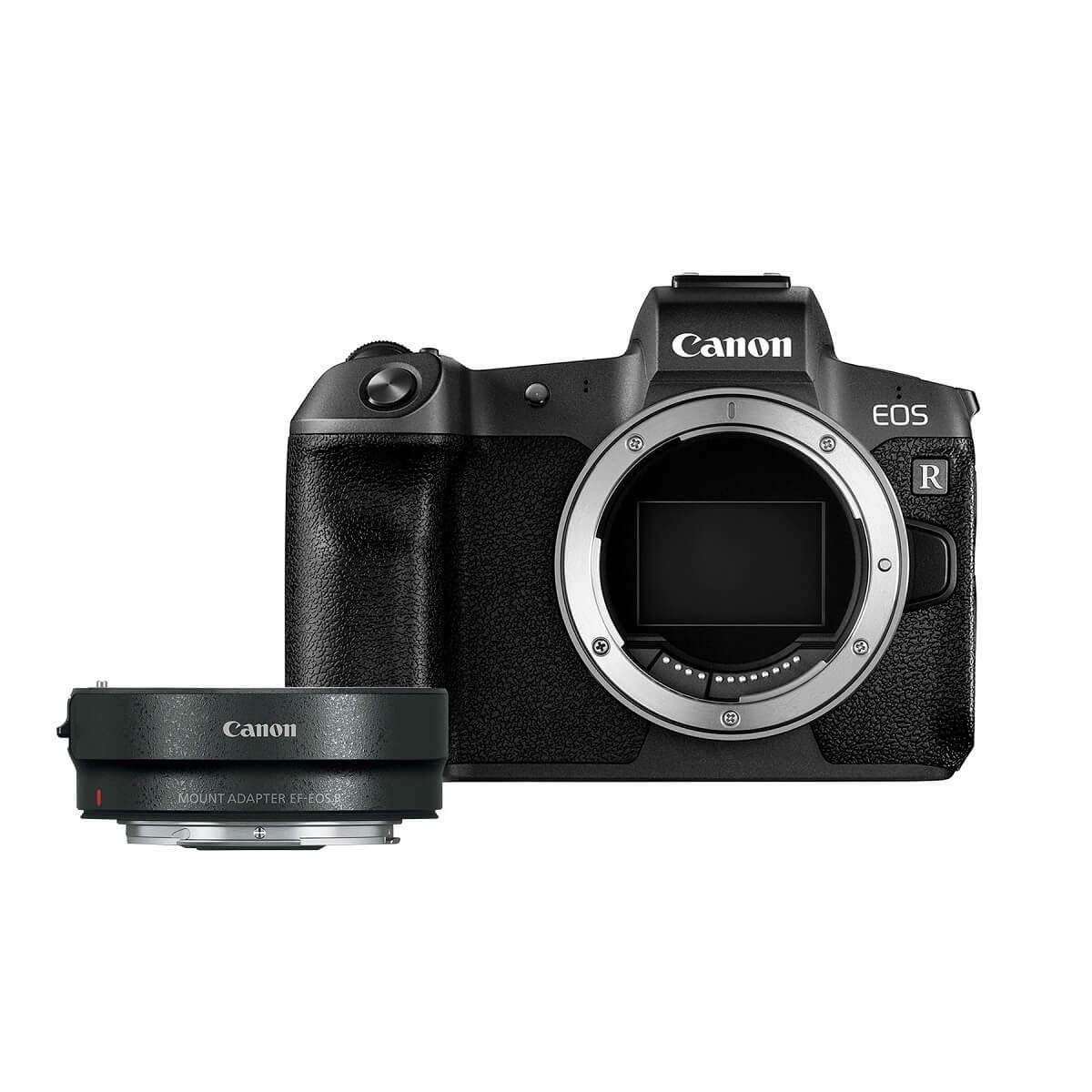 Canon - Cámara Mirrorless EOS R Cuerpo más Adaptador – Negro 3075C078AA