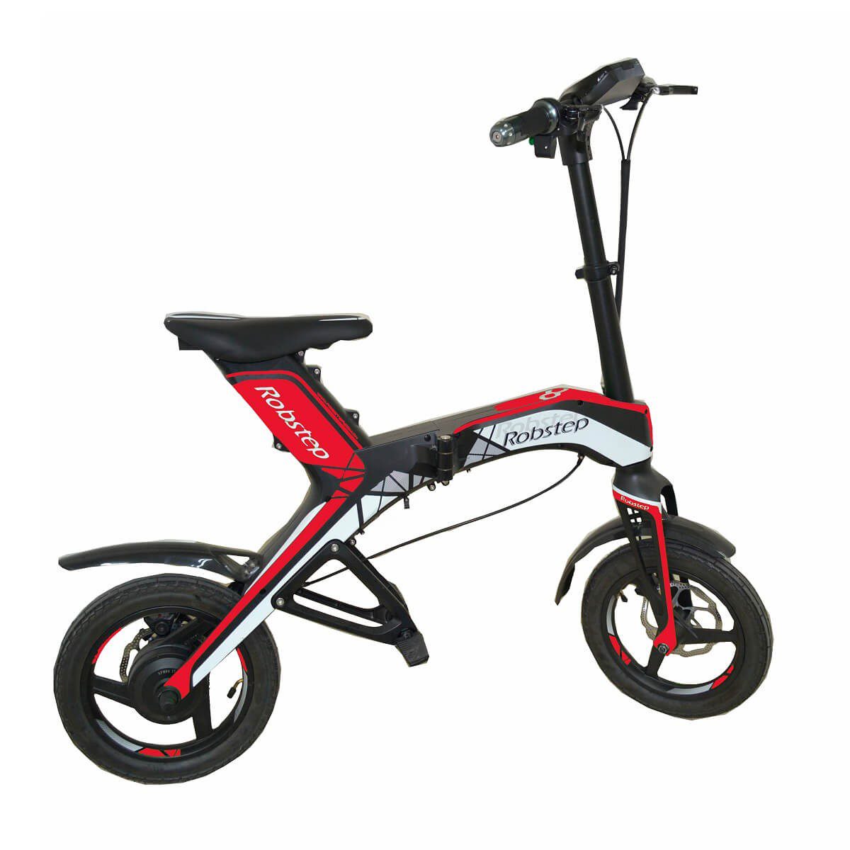 Robstep  - Bicicleta eléctrica plegable tipo scooter – Rojo ROBSTEP X1 RED