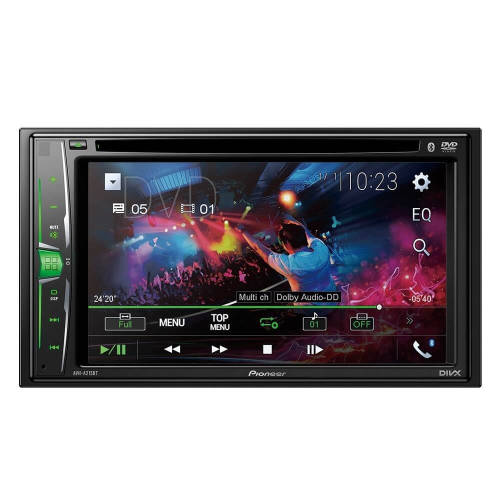 Pioneer - Autoestéreo de 2 DIN AVH-A215BT - Negro AVH-A215BT
