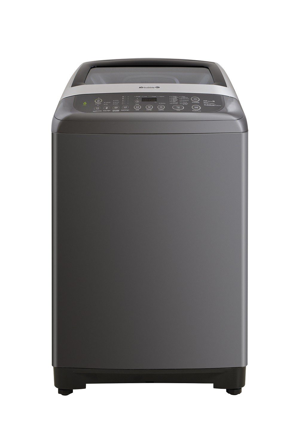Daewoo - Lavadora Carga Superior 19 Kg - Silver/Negro DWF-DG2F381ABS1