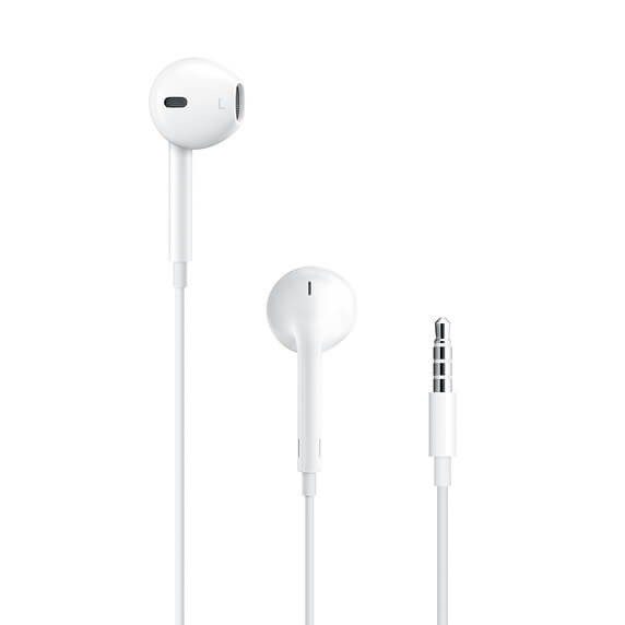 Apple – Audífonos alámbricos EarPods - Entrada de 3.5 mm - Blanco MNHF2AM/A