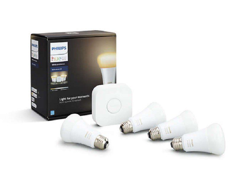 Philips - Kit Foco Hue White Ambiance 10W 4F E26 - Blanco 929000000000
