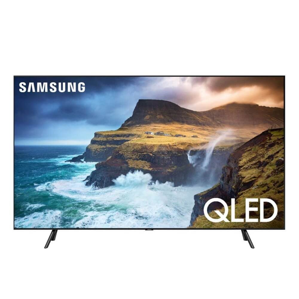 Samsung - Pantalla de 55" - Plana - Q-LED - 4K Ultra HD - Smart TV - HDR - QN55Q70RAFXZA - Negro QN55Q70RAFXZA