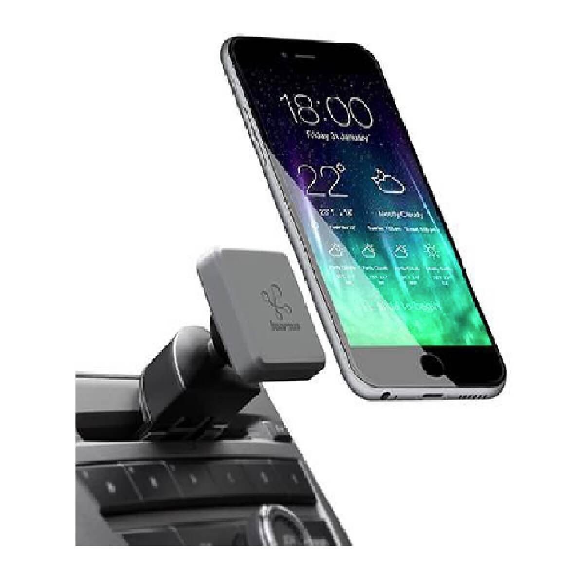 Koomus - Soporte para Celular Tablero - Negro PRO-DASH