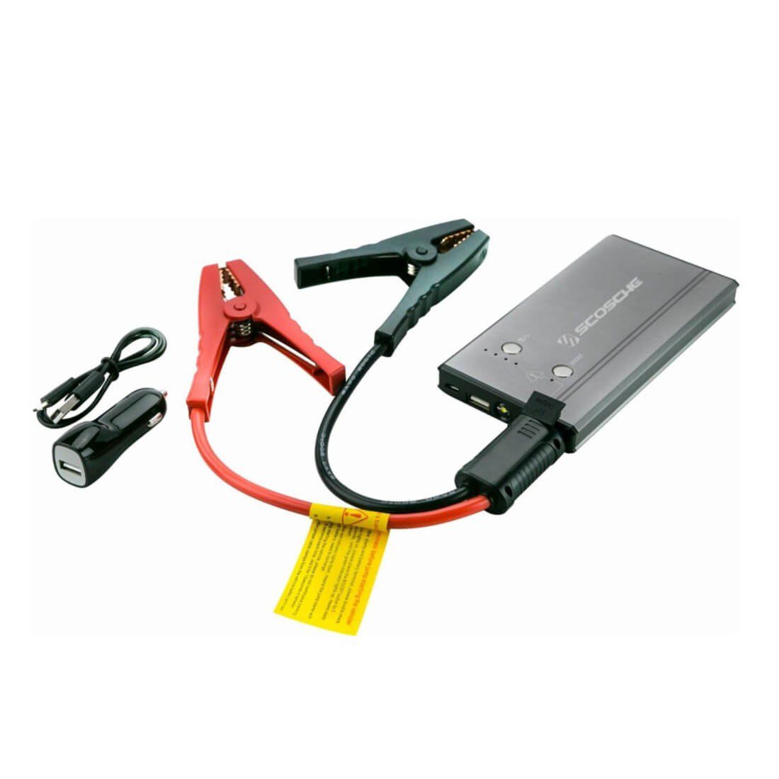 Scosche - Arrancador de auto portátil con puerto USB - Negro/Gris 0264PBJ300-1