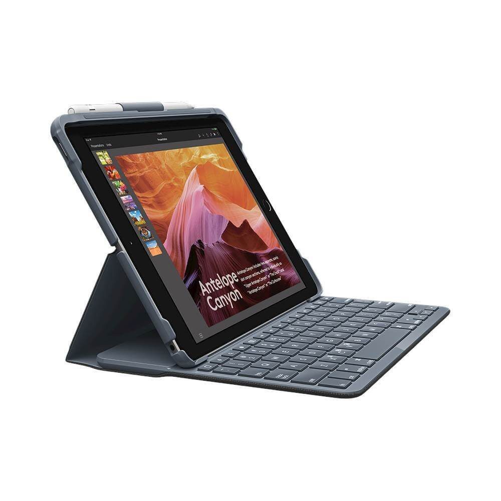 Logitech - Funda con teclado Slim Folio iPad 9.7" - Negro 920-009017