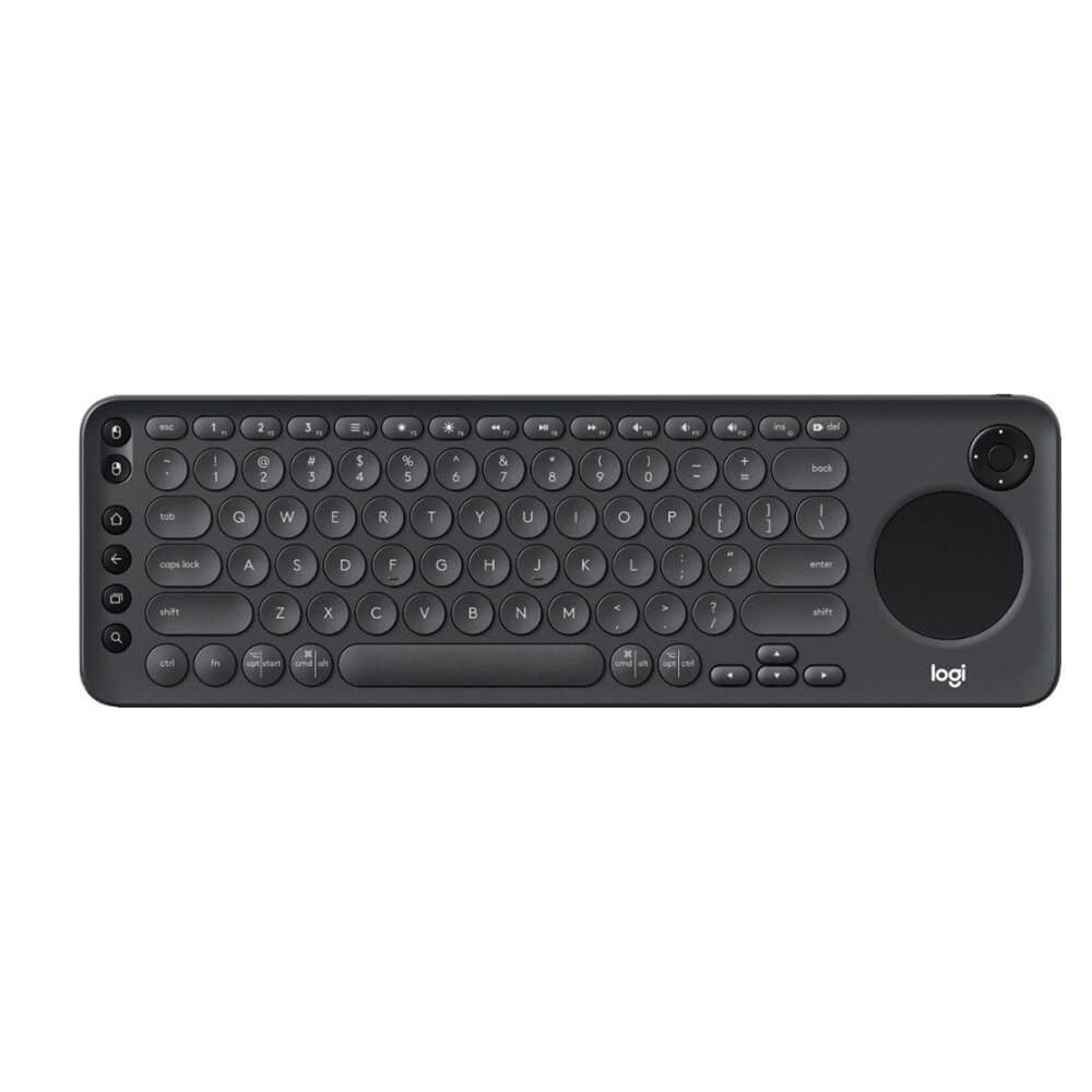 Logitech - Teclado inalámbrico K600 para TV con TouchPad y D-Pad - Negro 920-008824