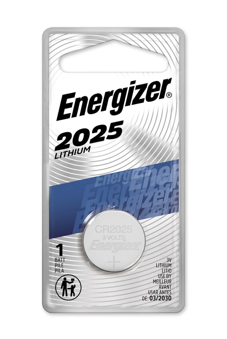 Energizer - Batería de botón 2025 -Plata ECR2025BP