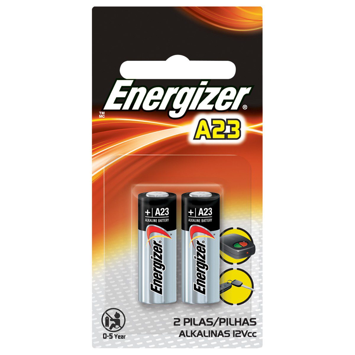 Energizer A23 Alkaline 12V BP2 ZM A23BPZ-2