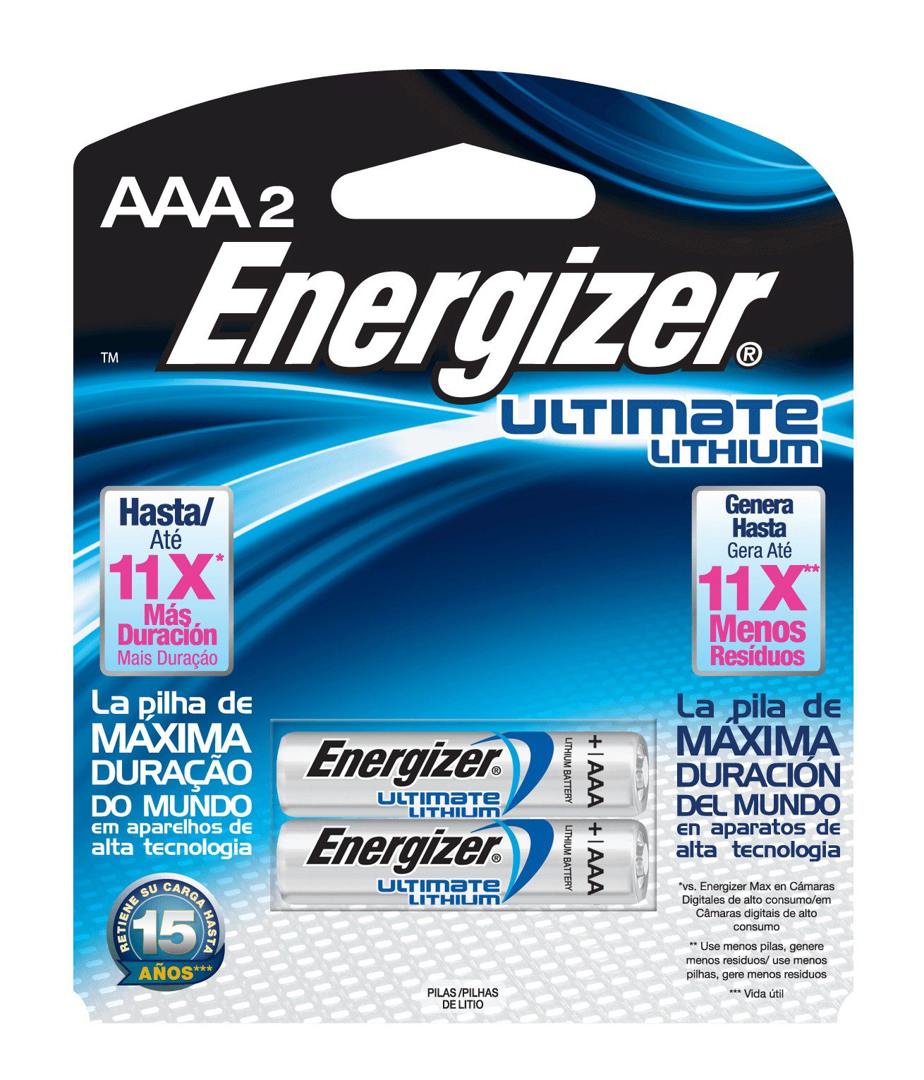 Energizer litio AAA L92BP-2