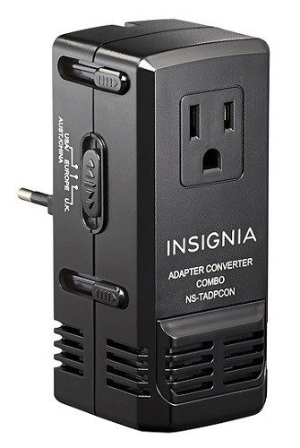 Insignia - Adaptador / convertidor de viaje todo en uno - Negro NS-TADPCON