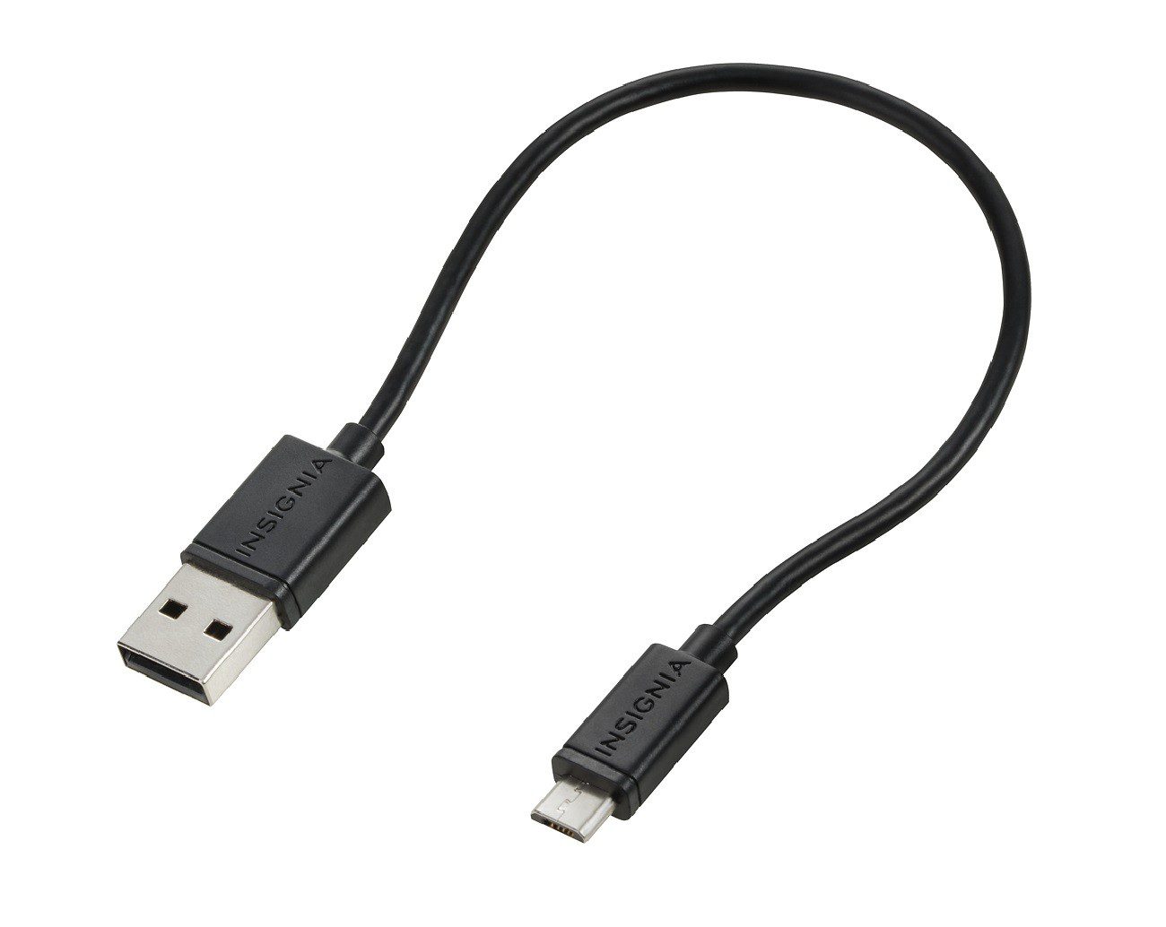 Insignia – Cable de carga Sync Micro USB 15cm - Negro NS-MCDT06