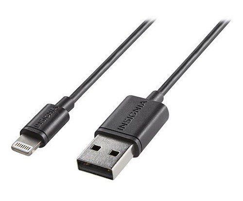 Insignia - Cable de Carga y Sincronización Usb - Negro NS-FA5SC