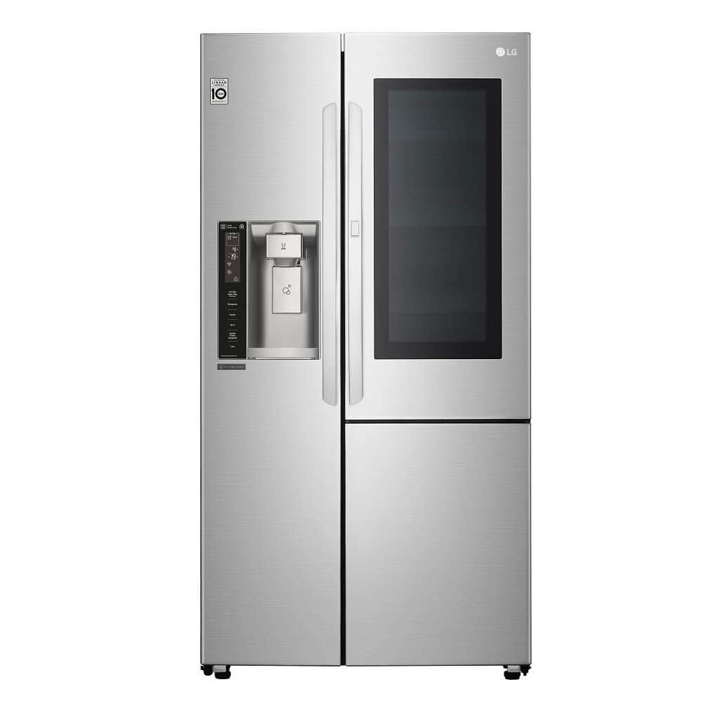 LG - Refrigerador InstaView Door-in-Door 26 Pies Cúbicos GS73SXS - Gris GS73SXS
