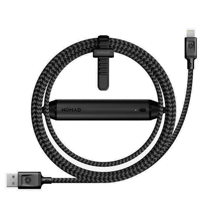 NOMAD - Cable Lightning de 1.5m con batería de 2350mAh integrada - Negro NM01971B00