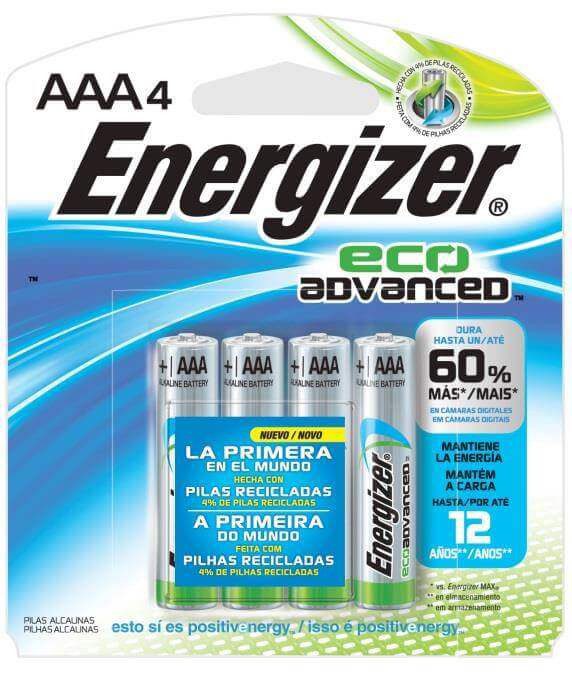 Energizer -EcoAdvanced AAA XR92BP-4MX