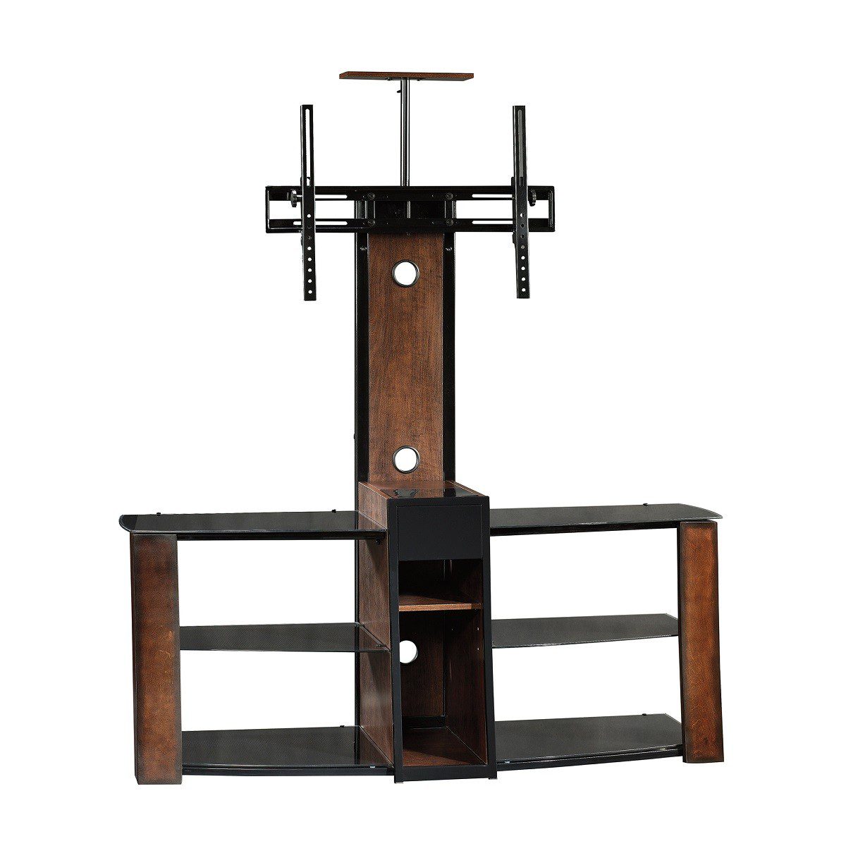 Sauder - Base para TV con consola - hasta 60" - Cafe 413802