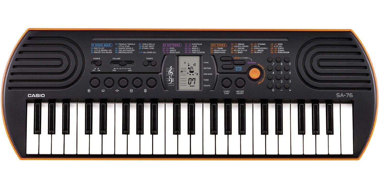 Casio - Teclado mini SA-76 - Naranja SA-76