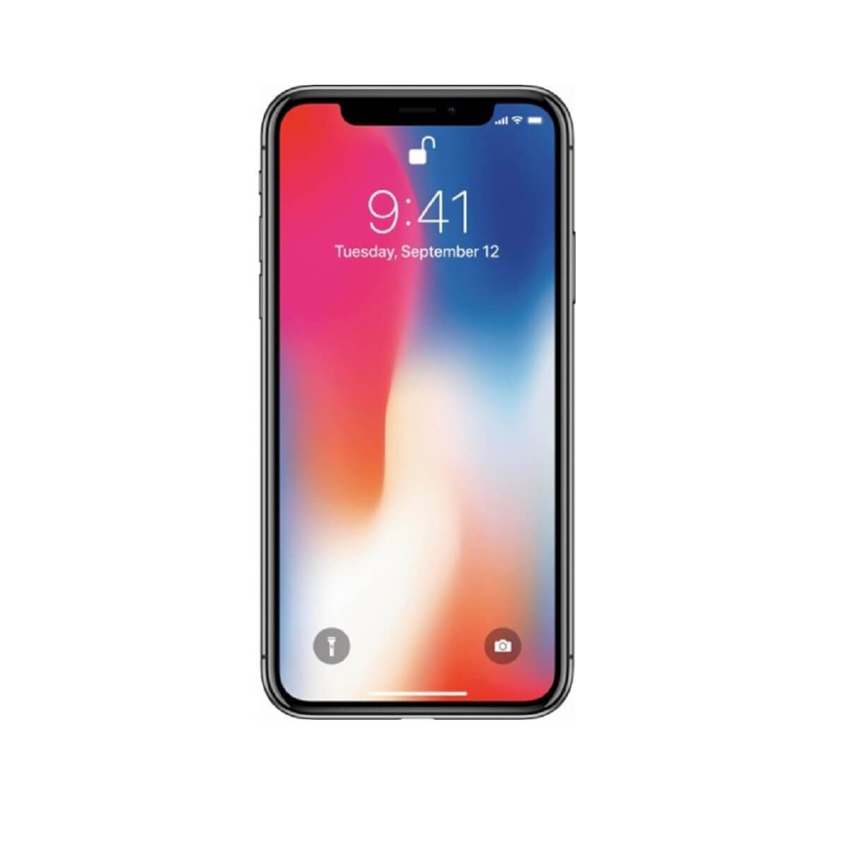 Apple - iPhone X 64 GB - Gris Espacial (AT&T) iPhone X