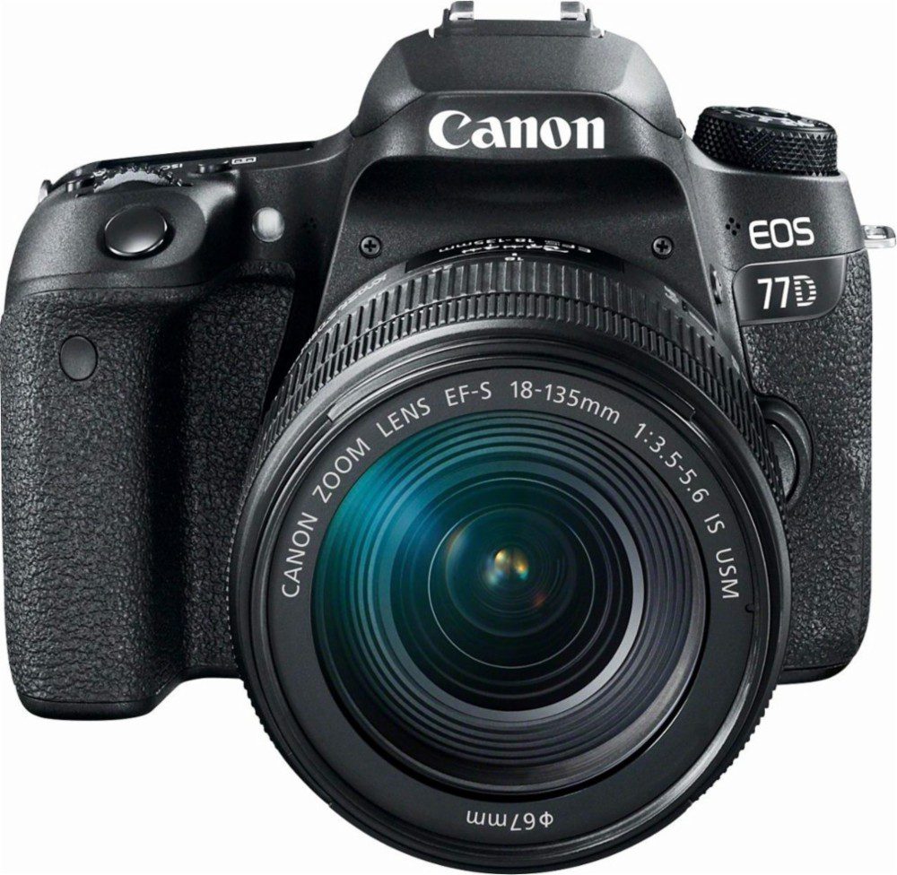 Canon – Cámara EOS 77D EF-S 18-135mm IS USM – Negro 1892C002AA