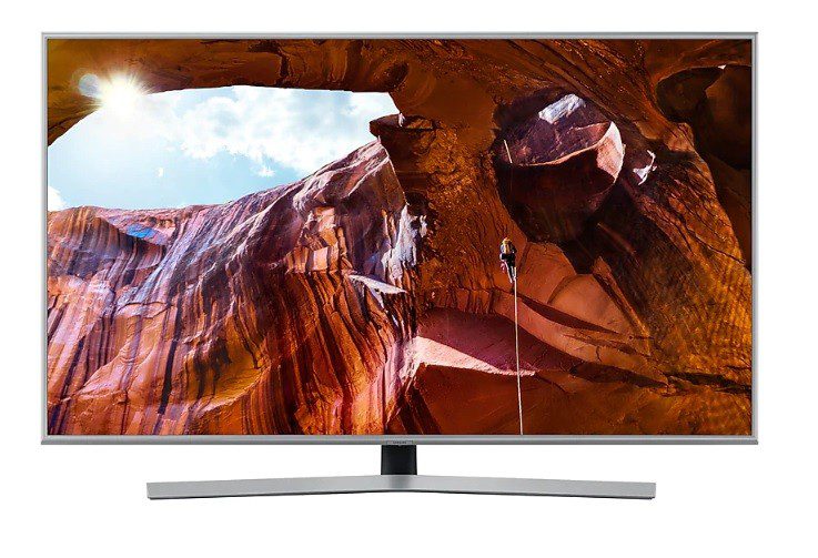 Samsung - Pantalla LED de 55" 4K UHD Smart TV 4K UN55RU7400FXZX - Negro UN55RU7400FXZX